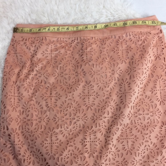 NWT CATO Peach Blush Laser Cut Skirt 8 - Picture 5 of 6